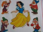 Vintage Jaren '70 Disney Decals - Sneeuwwitje & de 7 Dwergen, Verzenden, Sneeuwwitje of Doornroosje, Gebruikt, Plaatje of Poster