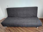 Beddinge slaapbank ikea donker grijs met opbergbak, Ophalen, Gebruikt, Tweepersoons, 140 cm