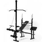 physionics multifunctionele fitnessbank met lat pulley, Sport en Fitness, Fitnessmaterialen, Ophalen, Nieuw, Fitnessbank