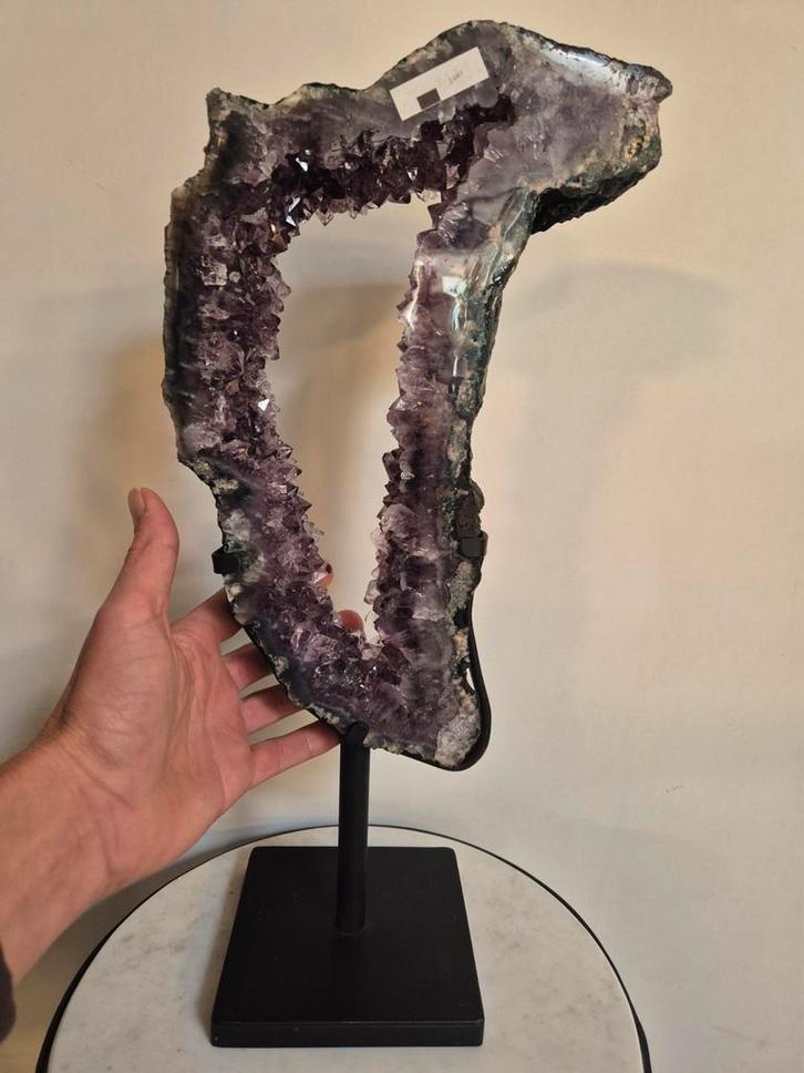 amethist portal op standaard, Verzamelen, Mineralen en Fossielen, Ophalen of Verzenden