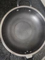 Wokpan 30cm Krasbestendig & Anti-aanbak, Gebruikt, Aluminium, Ophalen of Verzenden, Keramische plaat