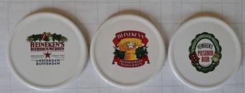 Heineken Onderzetters porselein 3 st. beschikbaar voor biedingen
