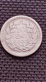 10 cent 1925 Nederland zilver, Zilver, Koningin Wilhelmina, 10 cent, Ophalen of Verzenden