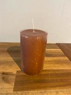 Rustieke Kaars - Bruin met Glitter, Overige materialen, Bruin, Nieuw, Ophalen of Verzenden