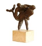 SCULPTUUR Ek van Zanten : Man met Zeemeermin, Antiek en Kunst, Ophalen of Verzenden