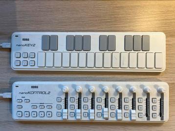 Korg nanoKontrol2 & nanoKey2 MIDI Controllers beschikbaar voor biedingen
