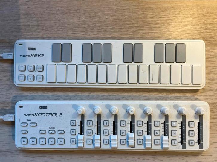 Korg nanoKontrol2 & nanoKey2 MIDI Controllers, Muziek en Instrumenten, Midi-apparatuur, Gebruikt, Ophalen of Verzenden