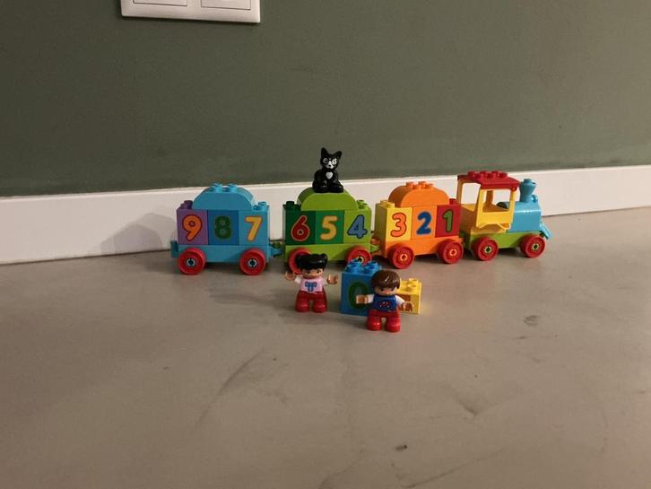 Duplo getallen trein, Kinderen en Baby's, Speelgoed | Thomas de Trein, Zo goed als nieuw, Ophalen