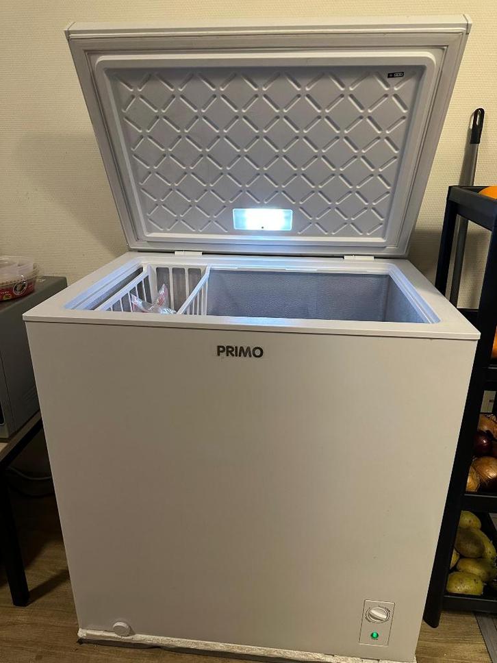 PRIMO PR160DVK Freezer - 198L - White, Witgoed en Apparatuur, Vriezers en Diepvrieskisten, Zo goed als nieuw, Vrijstaand, Vrieskast