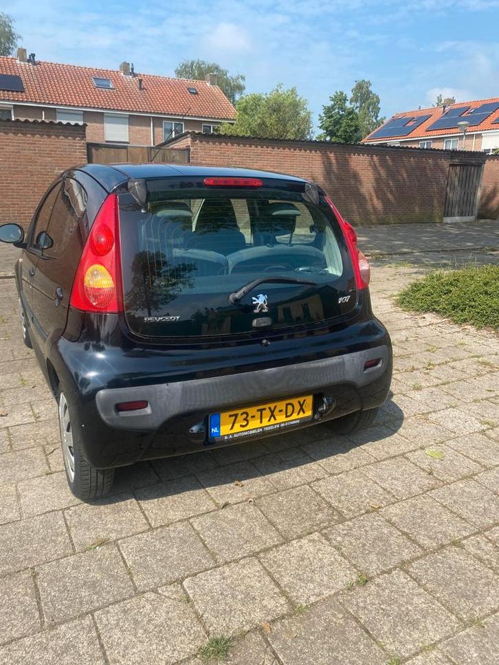 Peugeot 107 1.0 12V 5DR 2007 Zwart, Auto's, Peugeot, Particulier, Benzine, A, Hatchback, Handgeschakeld, Origineel Nederlands