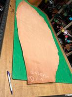 Naturel kleur tuigleer 3-3,5mm dik half soepel groot lap nr5, Hobby en Vrije tijd, Leer of Kunstleer, Ophalen of Verzenden, Zo goed als nieuw