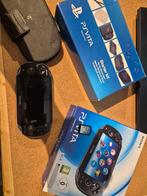 PlayStation Vita (Modded) Compleet in Doos, Ophalen of Verzenden, Gebruikt, Zwart, Met games