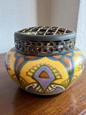 Plazuid Gouda rozensteker – Curra decor – 10 cm - plateel beschikbaar voor biedingen