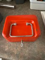 Vintage Rode Geldkistje met Sleutel, Huis en Inrichting, Brandblussers en Brandkasten, Ophalen of Verzenden, Gebruikt