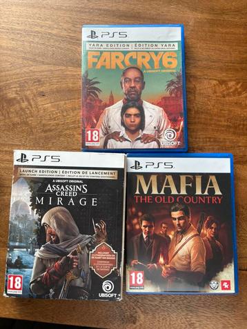 3 PS5 titels. Goede staat. beschikbaar voor biedingen