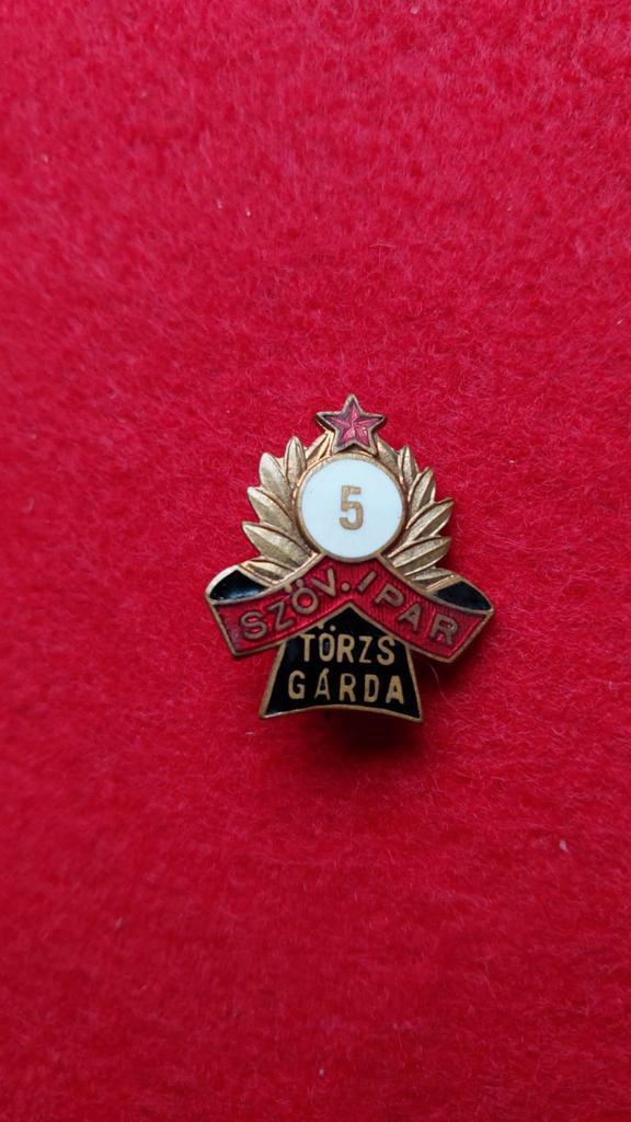 Hongaarse Sovjet Unie badge "Törzsgárda"  5 jaar, Verzamelen, Militaria | Algemeen, Overige soorten, Embleem of Badge, Overige gebieden