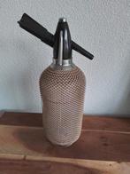 Vintage soda spuitfles met ijzeren omhulsel, Antiek en Kunst, Ophalen of Verzenden