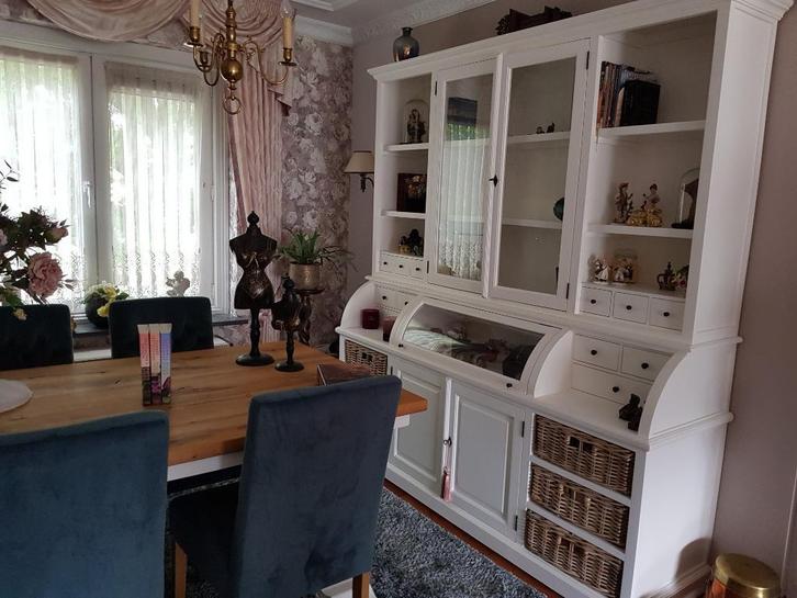 Nostalgische apothekerskast/Grutterskast/ Vitrinekast, Huis en Inrichting, Kasten | Vitrinekasten, Zo goed als nieuw, 200 cm of meer