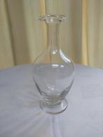KARAFJE voor water 19,5 cm hoog, mond geblazen glas, Ophalen of Verzenden