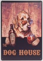 Dog House whiskey reclamebord van metaal wandbord deco, Info@deconoord.nl, Deco Noord, Nieuw, Ophalen of Verzenden
