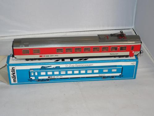 Marklin SBB-CFF-FFS restauratiewagon 4125 in OVP (#731), Hobby en Vrije tijd, Modeltreinen | H0, Nieuw, Wagon, Wisselstroom, Märklin