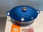 Nieuwe Le Creuset DO/braadpan 33 cm Marseille, Gietijzer, Nieuw, Ophalen of Verzenden, Keramische plaat