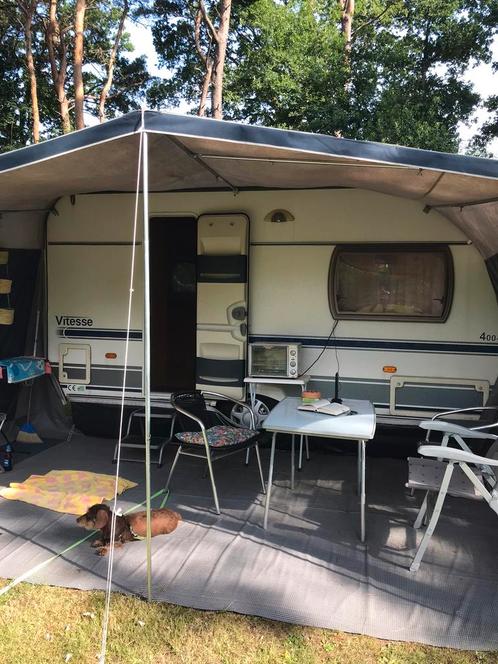 Beyerland Vitesse 400-2LX 2007, Caravans en Kamperen, Caravans, Particulier, tot en met 2, 750 - 1000 kg, Rondzit, Beyerland, Dwarsbed