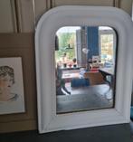 Oud Frans Louis Philippe spiegeltje met de originele houten, Antiek en Kunst, Ophalen