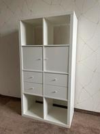 IKEA kallax kast (incl. 2 deuren en 4 lades), Huis en Inrichting, Kasten | Wandmeubels, Ophalen, Gebruikt, 100 tot 150 cm, Minder dan 150 cm