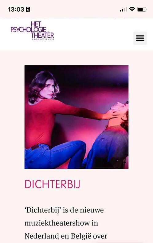 2 kaartjes Psychologen Kampen 12-9-25, Tickets en Kaartjes, Theater | Overige, Twee personen