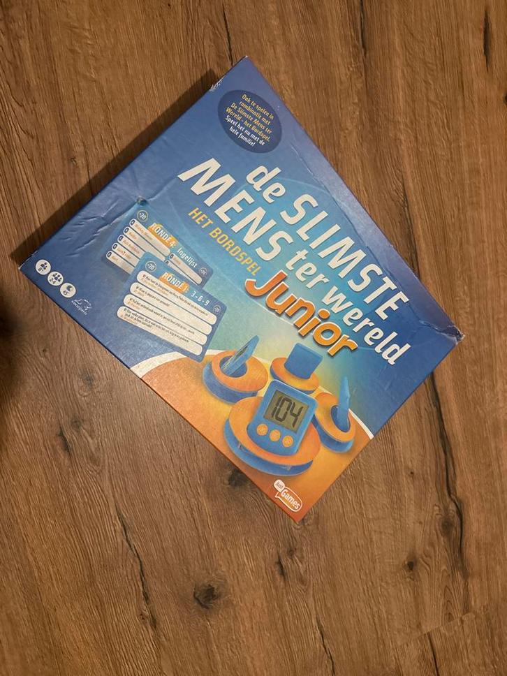 De Slimste Mens ter Wereld Junior - Bordspel, Hobby en Vrije tijd, Gezelschapsspellen | Bordspellen, Zo goed als nieuw, Ophalen of Verzenden