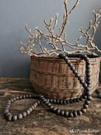 Houten kralen ketting. Groot.  Landelijk sober stoer, ., Nieuw, Ophalen of Verzenden, .
