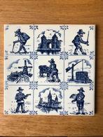 Delfts blauw tegeltje tegel antiek decoratie brocante, Antiek en Kunst, Antiek | Wandborden en Tegels, Ophalen of Verzenden
