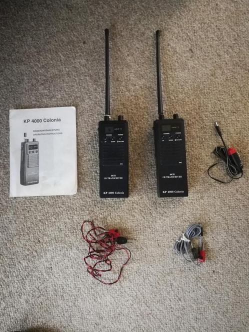 2 x portofoon KP 4000 COLONIA , afm 20 x 7 cm, Telecommunicatie, Portofoons en Walkie-talkies, Zo goed als nieuw, Ophalen of Verzenden