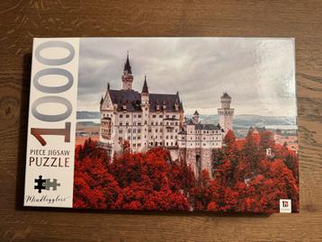 Puzzel Neuschwanstein Kasteel - 1000 stukjes beschikbaar voor biedingen