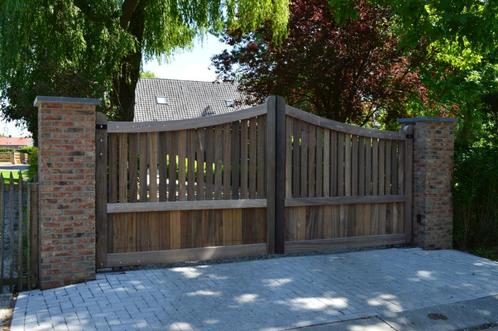 Padouk toegangspoorten, allerbeste kwaliteit hardhout NOESK, Tuin en Terras, Tuinhekken en Hekwerk, Nieuw, Tuinhek, Hout, Ophalen