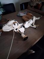 Oud  houten trek hond, Ophalen, Metaal of Aluminium