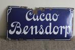 emaille bord Cacao Bensdorp Bodemvondst, Ophalen of Verzenden