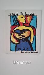 For sale aangeboden herman brood # als ik jou niet had, Antiek en Kunst, Kunst | Schilderijen | Modern, Ophalen