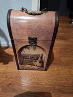 Leuk  wijnkistje voor 2 flessen wijn, Antiek en Kunst, Ophalen