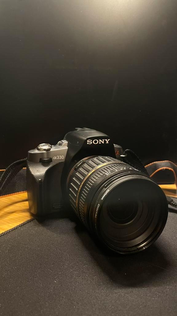Sony A330 DSLR + Tamron Lens + Extra Accu’s – Goede Staat, Audio, Tv en Foto, Fotocamera's Digitaal, Zo goed als nieuw, Sony, Geen optische zoom
