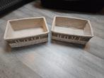 2 mooie manden met tekst HOME, Huis en Inrichting, Ophalen, Gebruikt, Rond, Riet