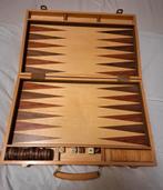 Backgammon in houten koffer - Nieuwstaat, Een of twee spelers, Ophalen of Verzenden, Nieuw, Reisspel