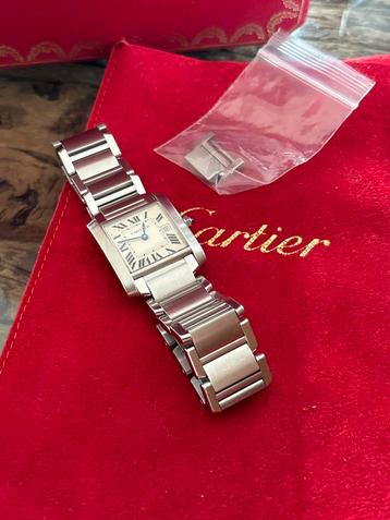 Cartier Tank Francaise 2465 -  met extra schakel beschikbaar voor biedingen