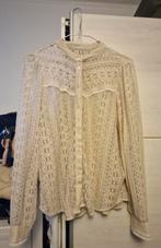 Kanten blouse beige maat L, Kleding | Dames, Blouses en Tunieken, Ophalen of Verzenden, Zo goed als nieuw, Maat 38/40 (M), Beige