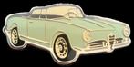Alfa Romeo Giulia pin- licht groen, Verzamelen, Speldjes, Pins en Buttons, Verzenden, Nieuw, Transport, Speldje of Pin