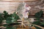 Roze amethist slab op standaard #0390 mineraal edelsteen, Ophalen of Verzenden, Mineraal
