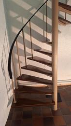 Hardhouten Traptreden + Leuning voor Spiltrap/Wenteltrap, Ophalen, Gebruikt, Trap, 2 tot 4 meter