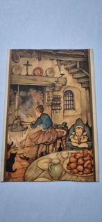 Wenskaart 1938 Anton Pieck, Verzamelen, Ansichtkaarten | Themakaarten, Ophalen of Verzenden, 1920 tot 1940, Gelopen, Feest(dag)