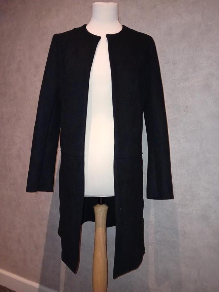 > Suède blazer, Lulu Love! z.g.a.n., Kleding | Dames, Jasjes, Kostuums en Pakken, Zo goed als nieuw, Jasje, Maat 36 (S), Zwart